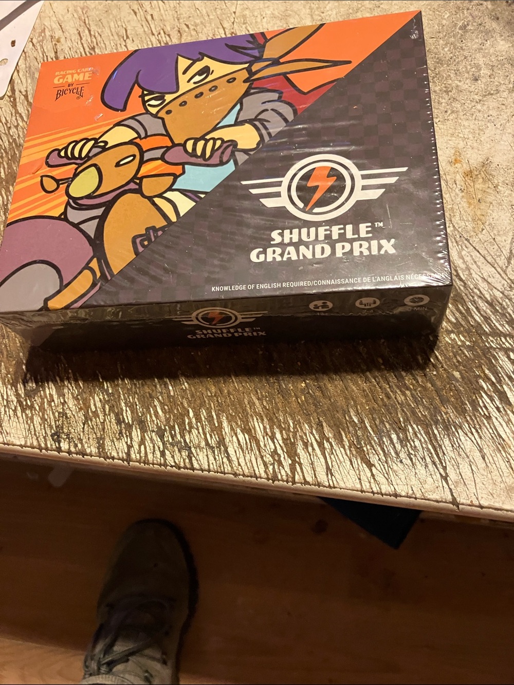 Shuffle Grand Prix Family Board Game - Purple & Orange